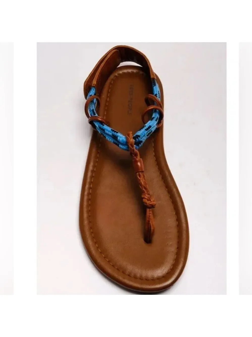 Free People Island Hopping Wrap Leather Sandals New In Box